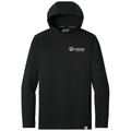 Black front - Kodiak Carhartt Force® Sun Defender™ Long Sleeve Hooded T-Shirt - Project Services Logo