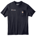 Navy front - Kodiak Carhartt ® Workwear Pocket Short Sleeve T-Shirt - Kodiak Project Services Logo