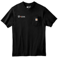 Black front - Kodiak Carhartt ® Tall Workwear Pocket Short Sleeve T-Shirt - Kodiak Project Services Logo