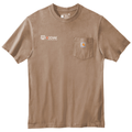Desert front - Kodiak Carhartt ® Tall Workwear Pocket Short Sleeve T-Shirt - Kodiak Project Services Logo