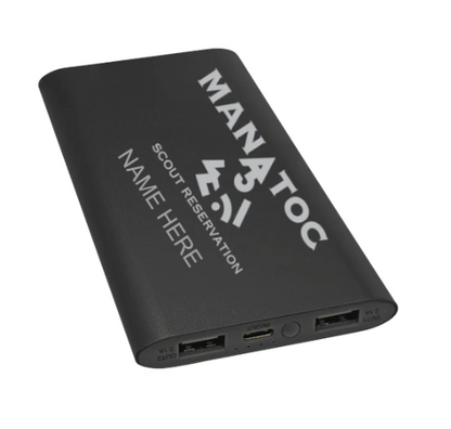 2026 Manatoc Power Bank & Wireless Anodized Aluminum Charger with USB-C Cord