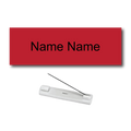 Single Color Plastic Name Badge with Pin Backing