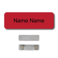 Single Color Plastic Name Badge with Magnetic Backing