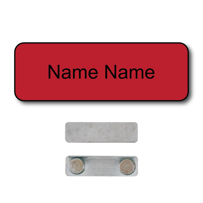 Single Color Plastic Name Badge with Magnetic Backing