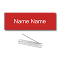 Single Color Plastic Name Badge with Pin Backing