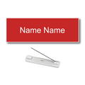 Single Color Plastic Name Badge with Pin Backing