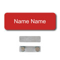 Single Color Plastic Name Badge with Magnetic Backing