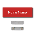 Single Color Plastic Name Badge with Magnetic Backing