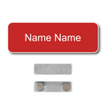 Single Color Plastic Name Badge with Magnetic Backing