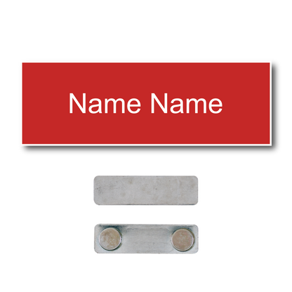 Single Color Plastic Name Badge with Magnetic Backing