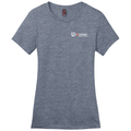 Heathered Navy front - Kodiak District ® Women’s Perfect Weight ® Tee - Kodiak Project Services Logo