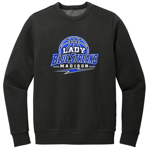 Black front - 2026 - 2027 Madison Girls Basketball District Wash Fleece Crew