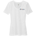 White front - Kodiak District® Women’s V.I.T.™ Rib Scoop Neck Tee - Kodiak Project Services Logo