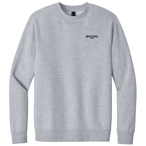 Light Heather Grey front - Mean Mugs Pub District V.I.T.Fleece Crew
