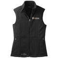Black front - Kodiak Eddie Bauer® - Ladies Fleece Vest - Kodiak Project Services Logo