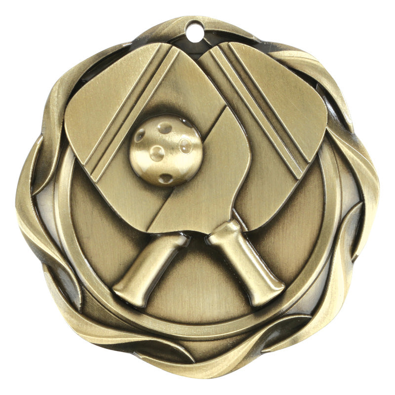 3in Fusion Medal, Pickle Ball, Gold