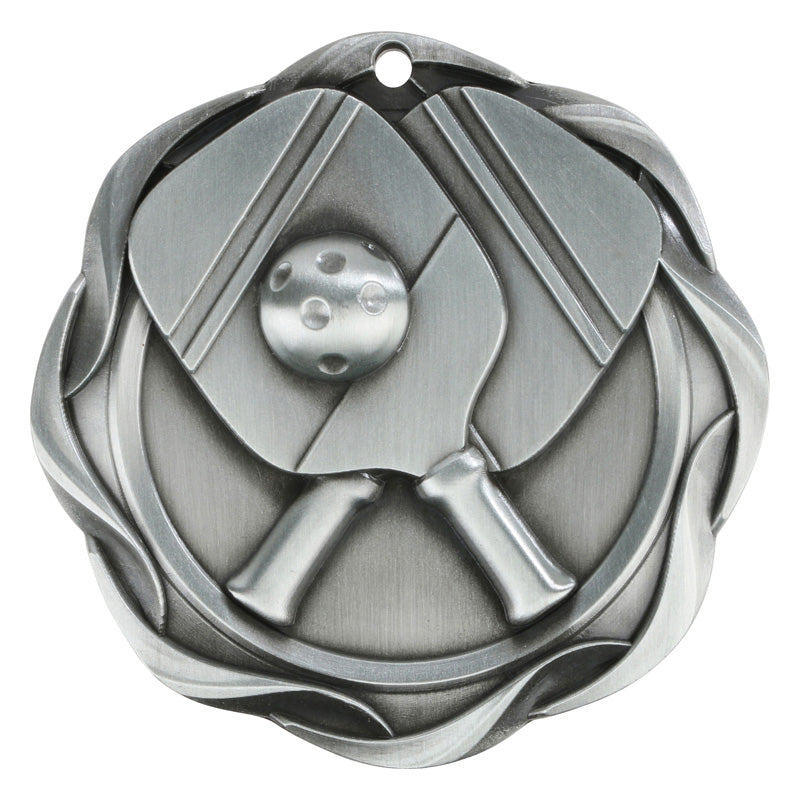 3in Fusion Medal, Pickle Ball, Silver