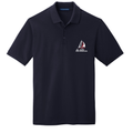 Navy front - 2027 Regatta Port Authority EZCotton Polo