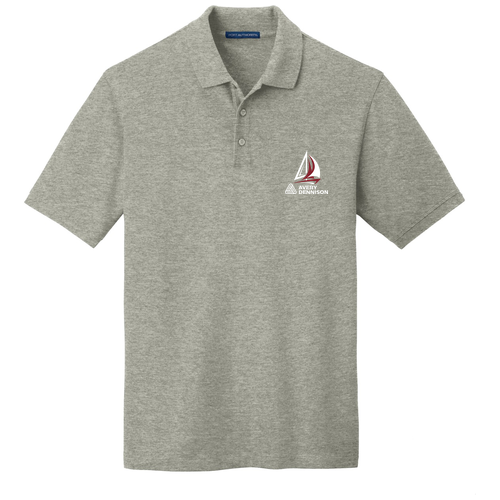 Oxford Heather front - 2027 Regatta Port Authority EZCotton Polo