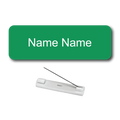 Single Color Plastic Name Badge with Pin Backing