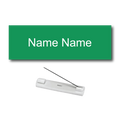 Single Color Plastic Name Badge with Pin Backing