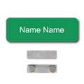 Single Color Plastic Name Badge with Magnetic Backing
