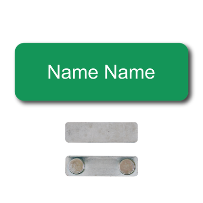 Single Color Plastic Name Badge with Magnetic Backing