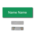 Single Color Plastic Name Badge with Magnetic Backing