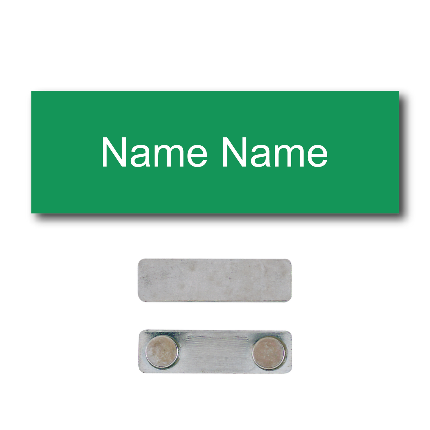 Single Color Plastic Name Badge with Magnetic Backing