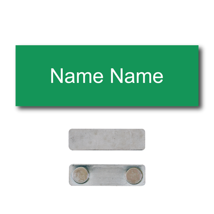 Single Color Plastic Name Badge with Magnetic Backing