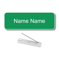 Single Color Plastic Name Badge with Pin Backing