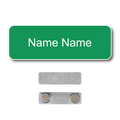 Single Color Plastic Name Badge with Magnetic Backing