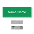 Single Color Plastic Name Badge with Magnetic Backing