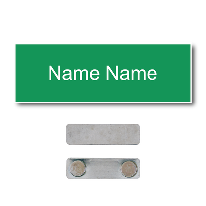 Single Color Plastic Name Badge with Magnetic Backing