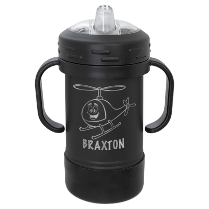 10 oz Sippy Cup with Stainless Steel Engraving