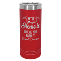 22 oz Skinny Tumbler with Slider Lid and Stainless Steel Engraving