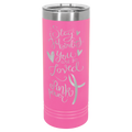 22 oz Skinny Tumbler with Slider Lid and Stainless Steel Engraving