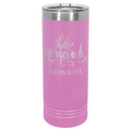 22 oz Skinny Tumbler with Slider Lid and Stainless Steel Engraving