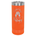 22 oz Skinny Tumbler with Slider Lid and Stainless Steel Engraving