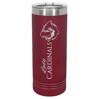 22 oz Skinny Tumbler with Slider Lid and Stainless Steel Engraving