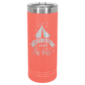 22 oz Skinny Tumbler with Slider Lid and Stainless Steel Engraving