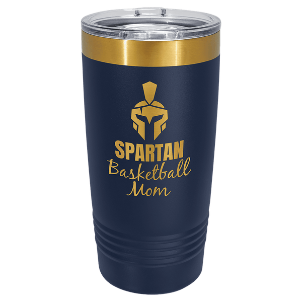 20 oz Ringneck Tumbler with Slider Lid and Gold ION-Plated Engraving