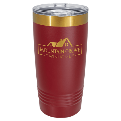 20 oz Ringneck Tumbler with Slider Lid and Gold ION-Plated Engraving