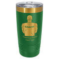 20 oz Ringneck Tumbler with Slider Lid and Gold ION-Plated Engraving