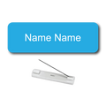 Single Color Plastic Name Badge with Pin Backing