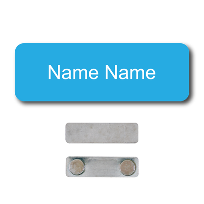 Single Color Plastic Name Badge with Magnetic Backing