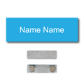 Single Color Plastic Name Badge with Magnetic Backing