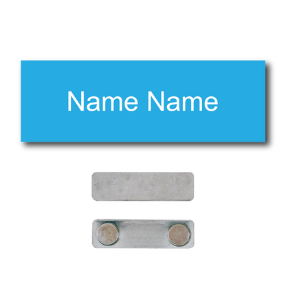 Single Color Plastic Name Badge with Magnetic Backing