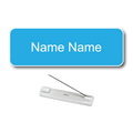 Single Color Plastic Name Badge with Pin Backing