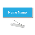 Single Color Plastic Name Badge with Pin Backing